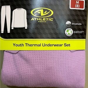 Athletic Works Youth Thermal Underwear Set - purple PICK 3/$15.00